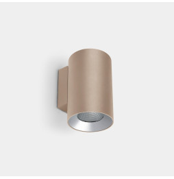 LedsC4 - Aplique IP66 Cosmos doble emisión ø85mm LED 11.8 blanco neutro 4000K ON-OFF oro 1200lm