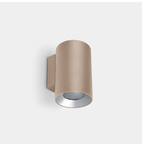 LedsC4 - Aplique IP66 Cosmos doble emisión ø85mm LED 11.8 blanco neutro 4000K ON-OFF oro 1200lm