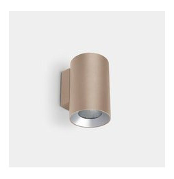LedsC4 - Aplique IP66 Cosmos doble emisión ø85mm LED 11.8 blanco neutro 4000K ON-OFF oro 1200lm