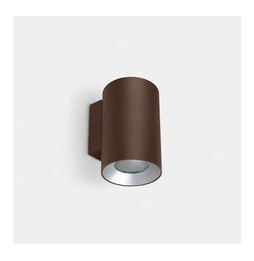 LedsC4 - Aplique IP66 Cosmos doble emisión ø85mm LED 11.8 blanco neutro 4000K ON-OFF marrón 1200lm