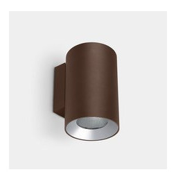 LedsC4 - Aplique IP66 Cosmos simple emisión ø110mm LED 25.4 blanco cálido 2700K ON-OFF marrón 1696lm