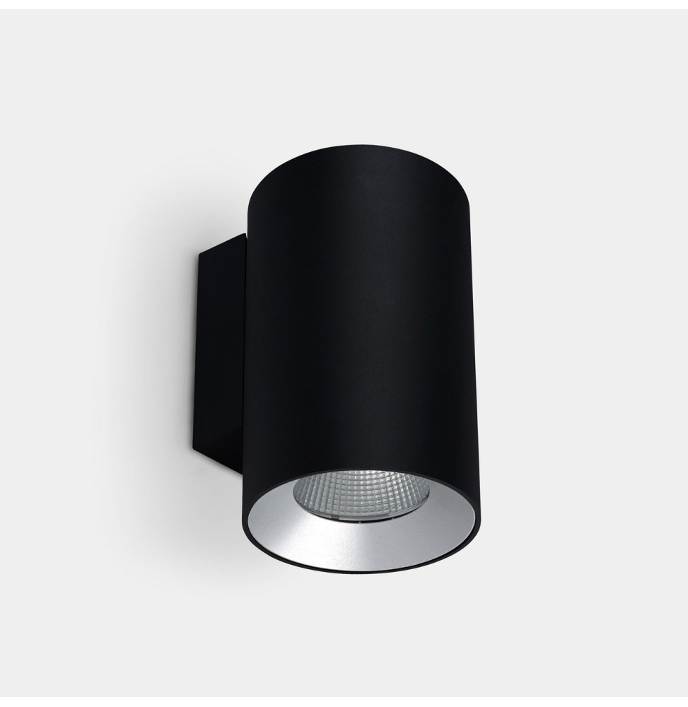 LedsC4 - Aplique IP66 Cosmos simple emisión ø110mm LED 25.4 blanco cálido 2700K ON-OFF negro 1696lm LedsC4 - Aplique IP66 Cosmos simple emisión ø110mm LED 25.4 blanco cálido 2700K ON-OFF negro 1696lm