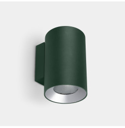 LedsC4 - Aplique IP66 Cosmos simple emisión ø110mm LED 25.4 blanco cálido 2700K ON-OFF verde abeto 1696lm