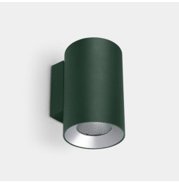 LedsC4 - Aplique IP66 Cosmos simple emisión ø110mm LED 25.4 blanco cálido 2700K ON-OFF verde abeto 1696lm