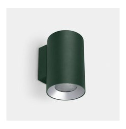 LedsC4 - Aplique IP66 Cosmos simple emisión ø110mm LED 25.4 blanco cálido 2700K ON-OFF verde abeto 1696lm