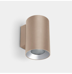 LedsC4 - Aplique IP66 Cosmos simple emisión ø110mm LED 25.4 blanco cálido 3000K ON-OFF oro 1696lm