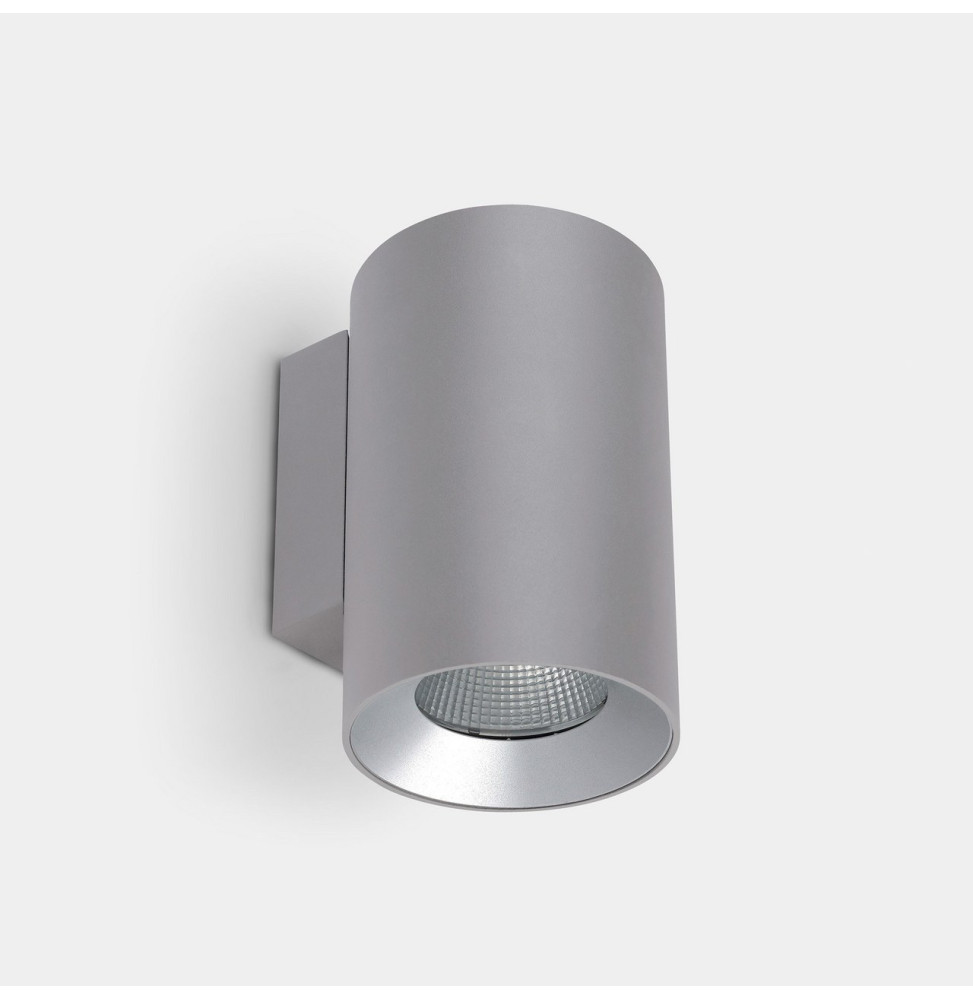 LedsC4 - Aplique IP66 Cosmos simple emisión ø110mm LED 25.4 blanco neutro 4000K ON-OFF gris 1820lm LedsC4 - Aplique IP66 Cosmos simple emisión ø110mm LED 25.4 blanco neutro 4000K ON-OFF gris 1820lm