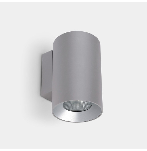 LedsC4 - Aplique IP66 Cosmos simple emisión ø110mm LED 25.4 blanco neutro 4000K ON-OFF gris 1820lm