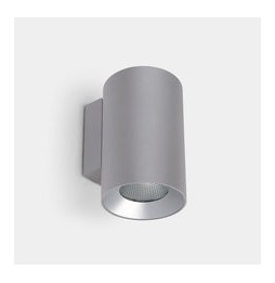 LedsC4 - Aplique IP66 Cosmos simple emisión ø110mm LED 25.4 blanco neutro 4000K ON-OFF gris 1820lm