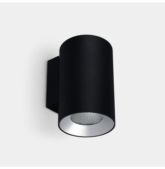LedsC4 - Aplique IP66 Cosmos simple emisión ø110mm LED 25.4 blanco neutro 4000K ON-OFF negro 1820lm