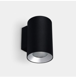LedsC4 - Aplique IP66 Cosmos simple emisión ø110mm LED 25.4 blanco neutro 4000K ON-OFF negro 1820lm