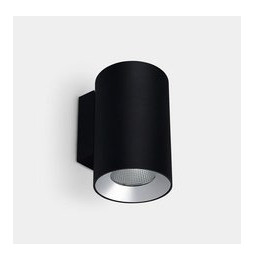 LedsC4 - Aplique IP66 Cosmos simple emisión ø110mm LED 25.4 blanco neutro 4000K ON-OFF negro 1820lm