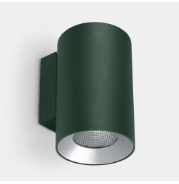 LedsC4 - Aplique IP66 Cosmos simple emisión ø144 LED 36 blanco cálido 2700K DALI-2 verde abeto 2890lm
