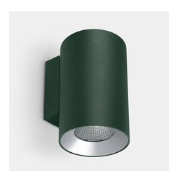 LedsC4 - Aplique IP66 Cosmos simple emisión ø144 LED 36 blanco cálido 2700K DALI-2 verde abeto 2890lm