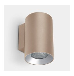 LedsC4 - Aplique IP66 Cosmos simple emisión ø144 LED 36 blanco cálido 2700K ON-OFF oro 2890lm