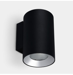 LedsC4 - Aplique IP66 Cosmos simple emisión ø144 LED 36 blanco cálido 3000K DALI-2 negro 2890lm