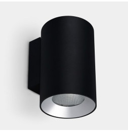 LedsC4 - Aplique IP66 Cosmos simple emisión ø144 LED 36 blanco cálido 3000K DALI-2 negro 2890lm