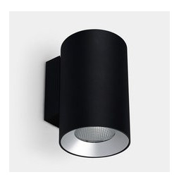 LedsC4 - Aplique IP66 Cosmos simple emisión ø144 LED 36 blanco neutro 4000K DALI-2 negro 3095lm