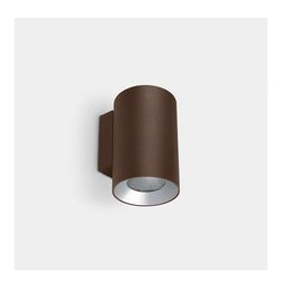 LedsC4 - Aplique IP66 Cosmos simple emisión ø85mm LED 12.7 blanco cálido 2700K ON-OFF marrón 972lm