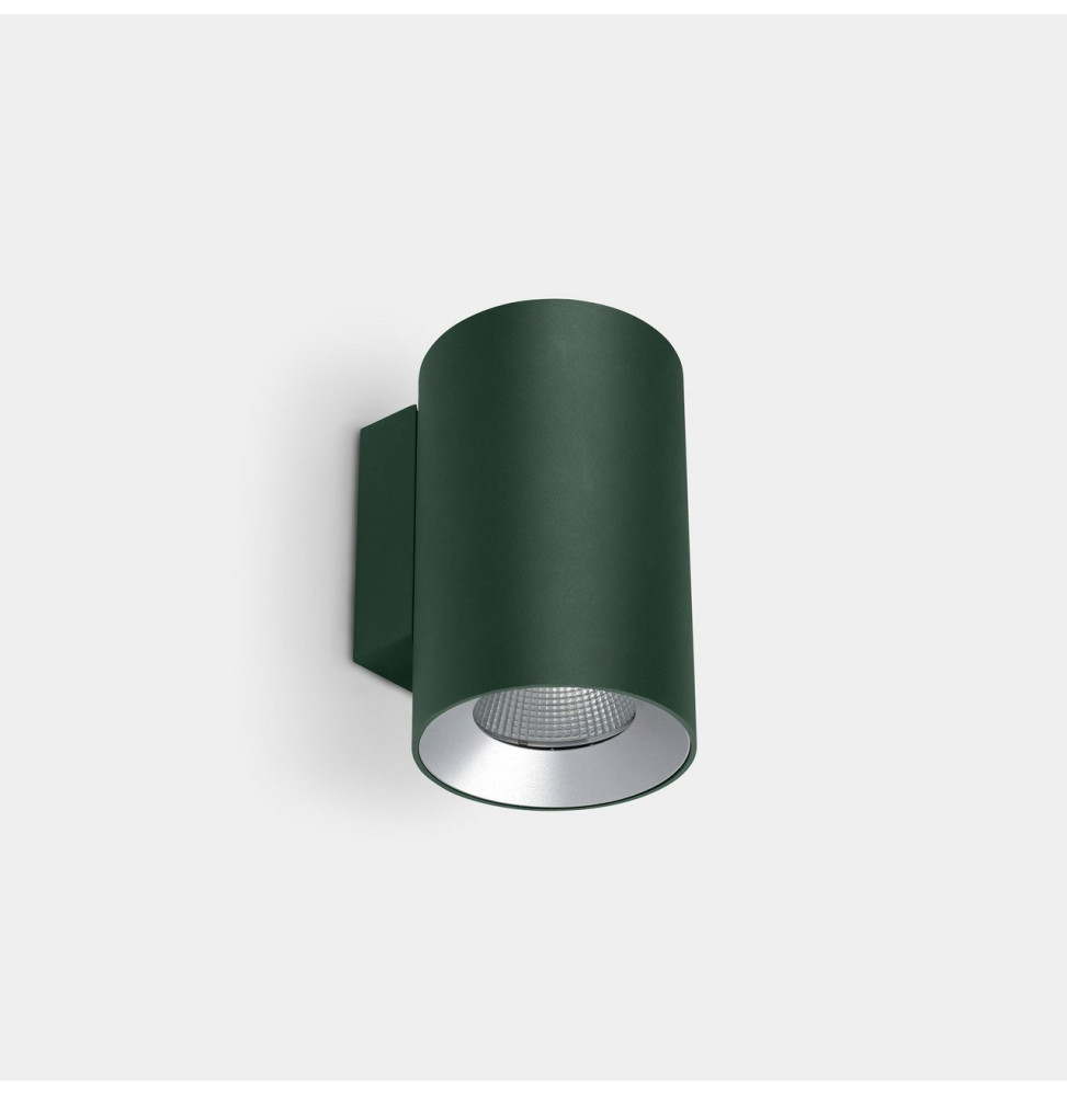 LedsC4 - Aplique IP66 Cosmos simple emisión ø85mm LED 12.7 blanco cálido 2700K ON-OFF verde abeto 972lm LedsC4 - Aplique IP66 Cosmos simple emisión ø85mm LED 12.7 blanco cálido 2700K ON-OFF verde abeto 972lm