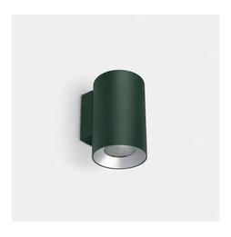 LedsC4 - Aplique IP66 Cosmos simple emisión ø85mm LED 12.7 blanco cálido 2700K ON-OFF verde abeto 972lm