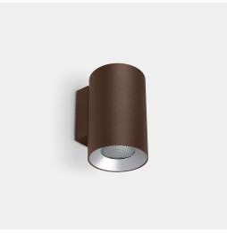 LedsC4 - Aplique IP66 Cosmos simple emisión ø85mm LED 12.7 blanco cálido 3000K ON-OFF marrón 972lm