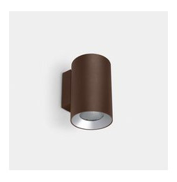 LedsC4 - Aplique IP66 Cosmos simple emisión ø85mm LED 12.7 blanco cálido 3000K ON-OFF marrón 972lm
