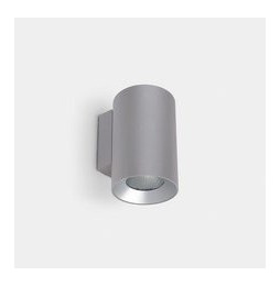 LedsC4 - Aplique IP66 Cosmos simple emisión ø85mm LED 12.7 blanco neutro 4000K ON-OFF gris 1047lm