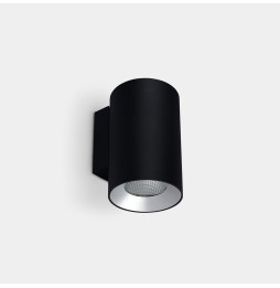 LedsC4 - Aplique IP66 Cosmos simple emisión ø85mm LED 12.7 blanco neutro 4000K ON-OFF negro 1047lm