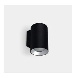 LedsC4 - Aplique IP66 Cosmos simple emisión ø85mm LED 12.7 blanco neutro 4000K ON-OFF negro 1047lm