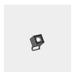 LedsC4 - Proyector IP66 Cube 1 LED LED 5 blanco cálido 2700K gris urbano 328lm