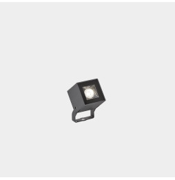 LedsC4 - Proyector IP66 Cube 1 LED LED 5 blanco cálido 3000K gris urbano 338lm