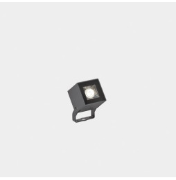 LedsC4 - Proyector IP66 Cube 1 LED LED 5 blanco cálido 3000K gris urbano 338lm