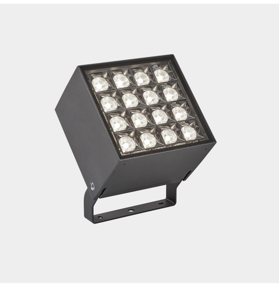 LedsC4 - Proyector IP66 Cube 16 LEDS LED 54 blanco cálido 3000K DALI gris urbano 3821lm LedsC4 - Proyector IP66 Cube 16 LEDS LED 54 blanco cálido 3000K DALI gris urbano 3821lm