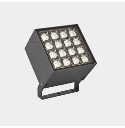 LedsC4 - Proyector IP66 Cube 16 LEDS LED 36 RGBW DMX gris urbano 1080lm