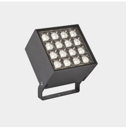 LedsC4 - Proyector IP66 Cube 16 LEDS LED 36 RGBW DMX gris urbano 1080lm
