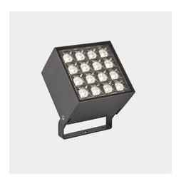 LedsC4 - Proyector IP66 Cube 16 LEDS LED 36 RGBW DMX gris urbano 1080lm
