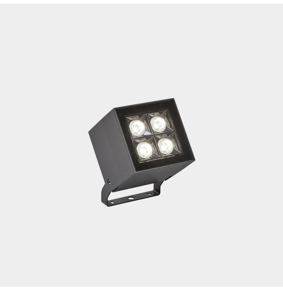 LedsC4 - Proyector IP66 Cube 4 LEDS LED 13.2 blanco neutro 4000K ON-OFF gris urbano 1031lm LedsC4 - Proyector IP66 Cube 4 LEDS LED 13.2 blanco neutro 4000K ON-OFF gris urbano 1031lm
