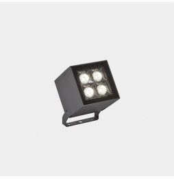 LedsC4 - Proyector IP66 Cube 4 LEDS LED 13.2 blanco neutro 4000K ON-OFF gris urbano 1031lm