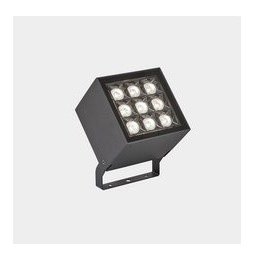 LedsC4 - Proyector IP66 Cube 9 LEDS LED 32.1 RGBW DMX gris urbano 540lm