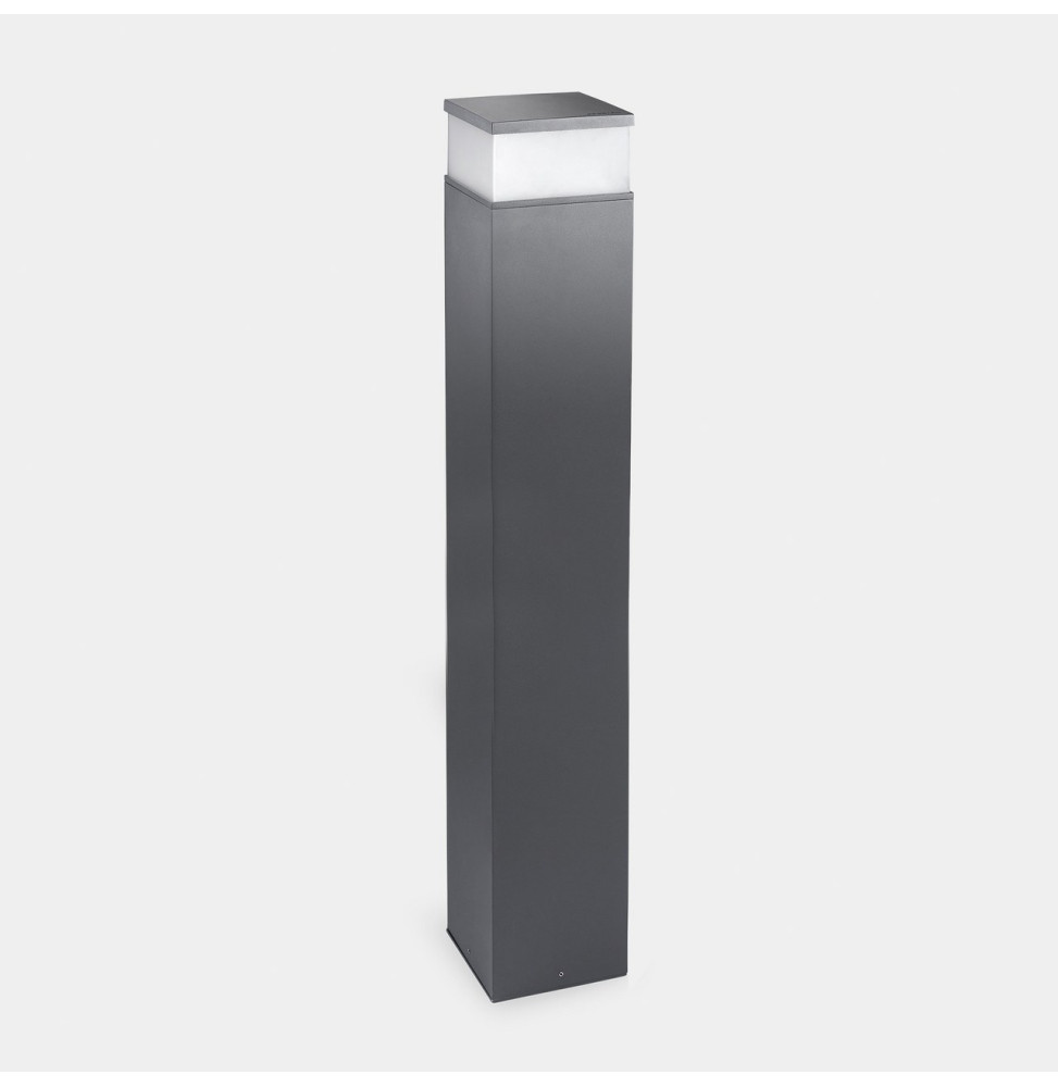 LedsC4 - Baliza IP65 Cubik LED 1000mm LED 17.5 SW 2700-3200-4000K ON-OFF gris urbano 1291lm
