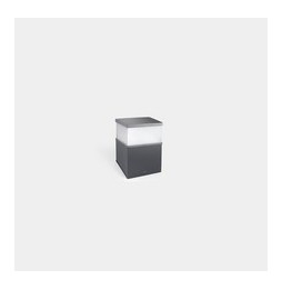LedsC4 - Baliza IP65 Cubik LED 201mm LED 17.5 SW 2700-3200-4000K ON-OFF gris urbano 1291lm