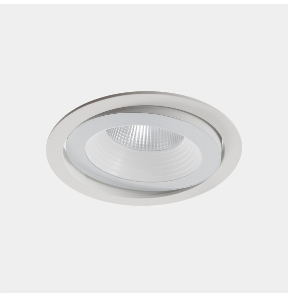 LedsC4 - Downlight IP66 Dako ajustable ø200mm LED 20 blanco cálido 3000K ON-OFF blanco 1821lm