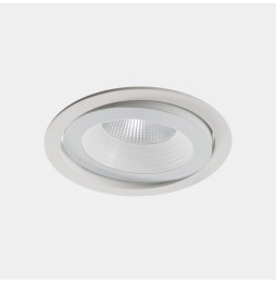 LedsC4 - Downlight IP66 Dako ajustable ø200mm LED 20 blanco cálido 3000K ON-OFF blanco 1821lm