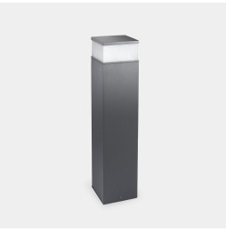 LedsC4 - Baliza IP65 Cubik LED 650mm LED 17.5 SW 2700-3200-4000K ON-OFF gris urbano 1291lm