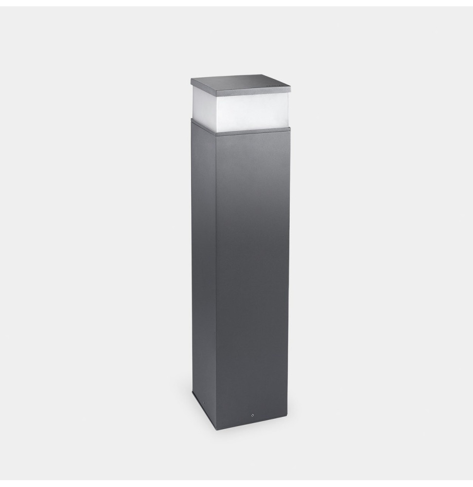 LedsC4 - Baliza IP65 Cubik LED 650mm LED 17.5 SW 2700-3200-4000K ON-OFF gris urbano 1291lm LedsC4 - Baliza IP65 Cubik LED 650mm LED 17.5 SW 2700-3200-4000K ON-OFF gris urbano 1291lm