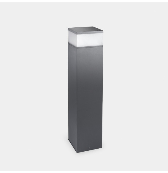 LedsC4 - Baliza IP65 Cubik LED 650mm LED 17.5 SW 2700-3200-4000K ON-OFF gris urbano 1291lm