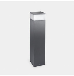 LedsC4 - Baliza IP65 Cubik LED 650mm LED 17.5 SW 2700-3200-4000K ON-OFF gris urbano 1291lm
