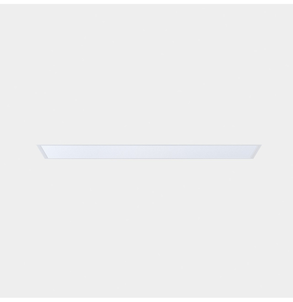 LedsC4 - Downlight Ecofit Plus 119,5 x 29,5 30.7 blanco neutro 4000K CRI 80 95.5º DALI/PUSH blanco IP40 3490lm