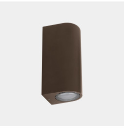 LedsC4 - Aplique IP66 Eko doble emisión GU10 8 marrón